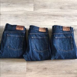 (3) J.Crew Mens Jeans